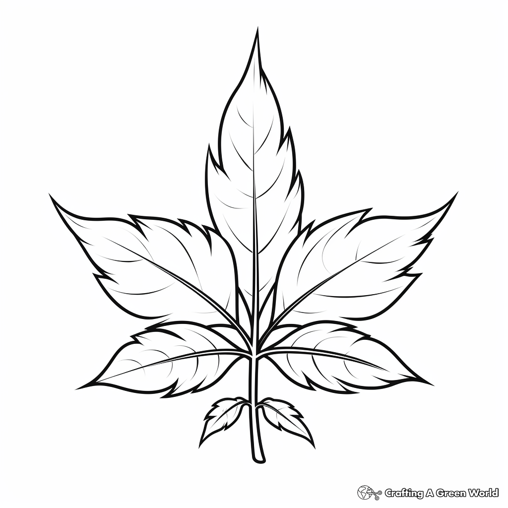 Weed coloring pages