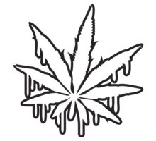 Weed leaf coloring pages