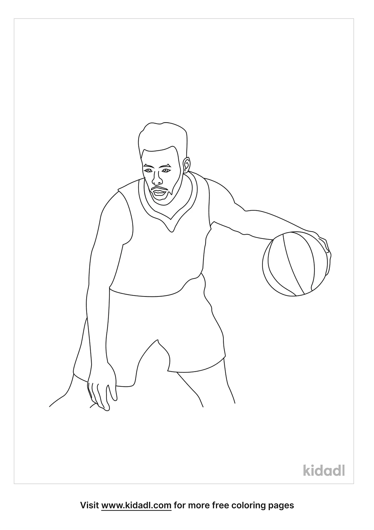 Free steph curry coloring page coloring page printables