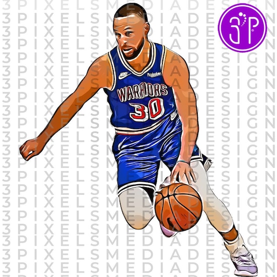 Instant digital download steph curry png sublimation digital painting cartoon basketball