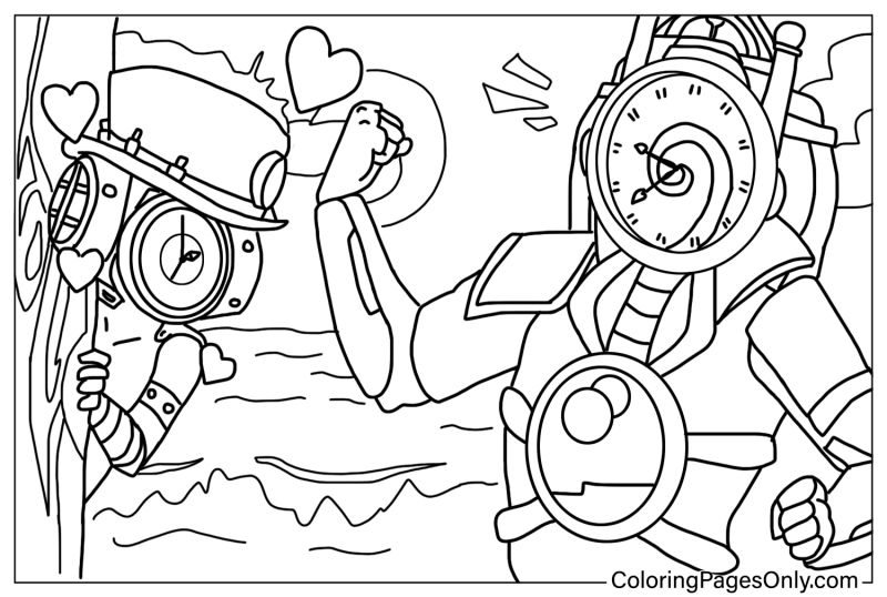 Coloring pages only on titanclockman skibiditoilet rainbowfriends coloringpagesonlyâ