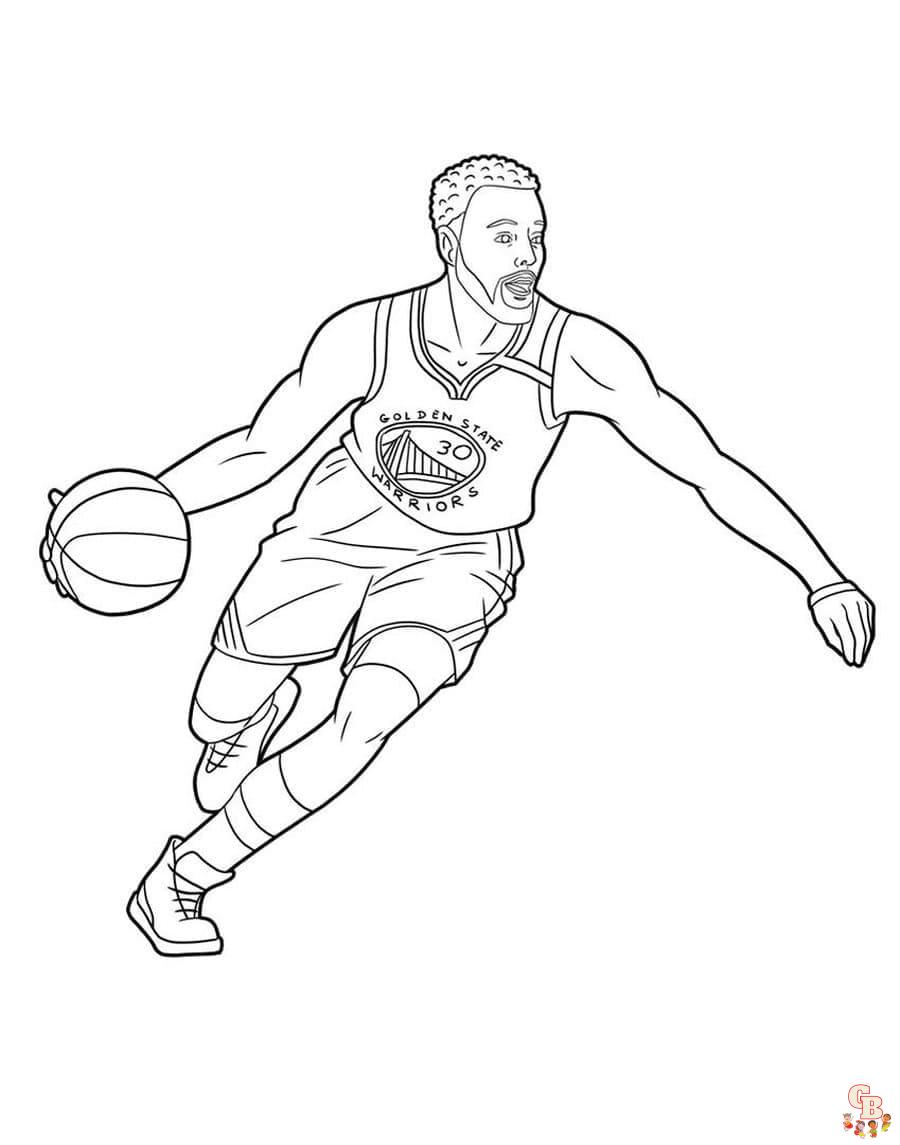 Printable stephen curry coloring pages free for kids and adults