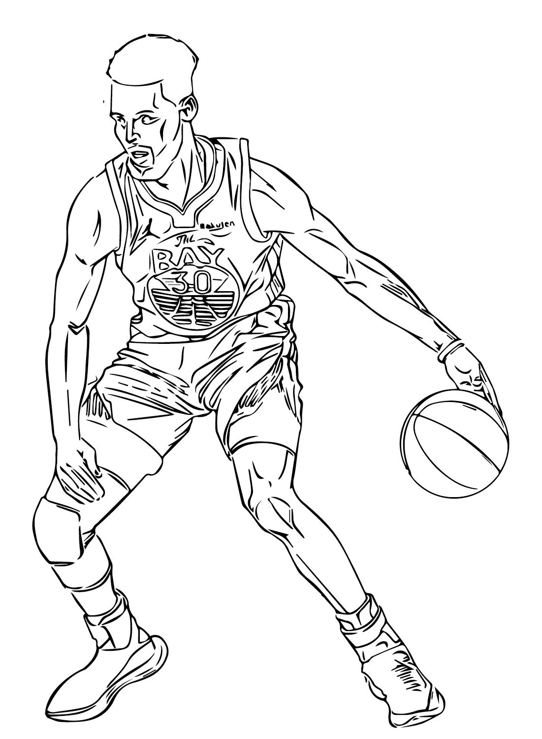 Stephen curry coloring pages printable for free download