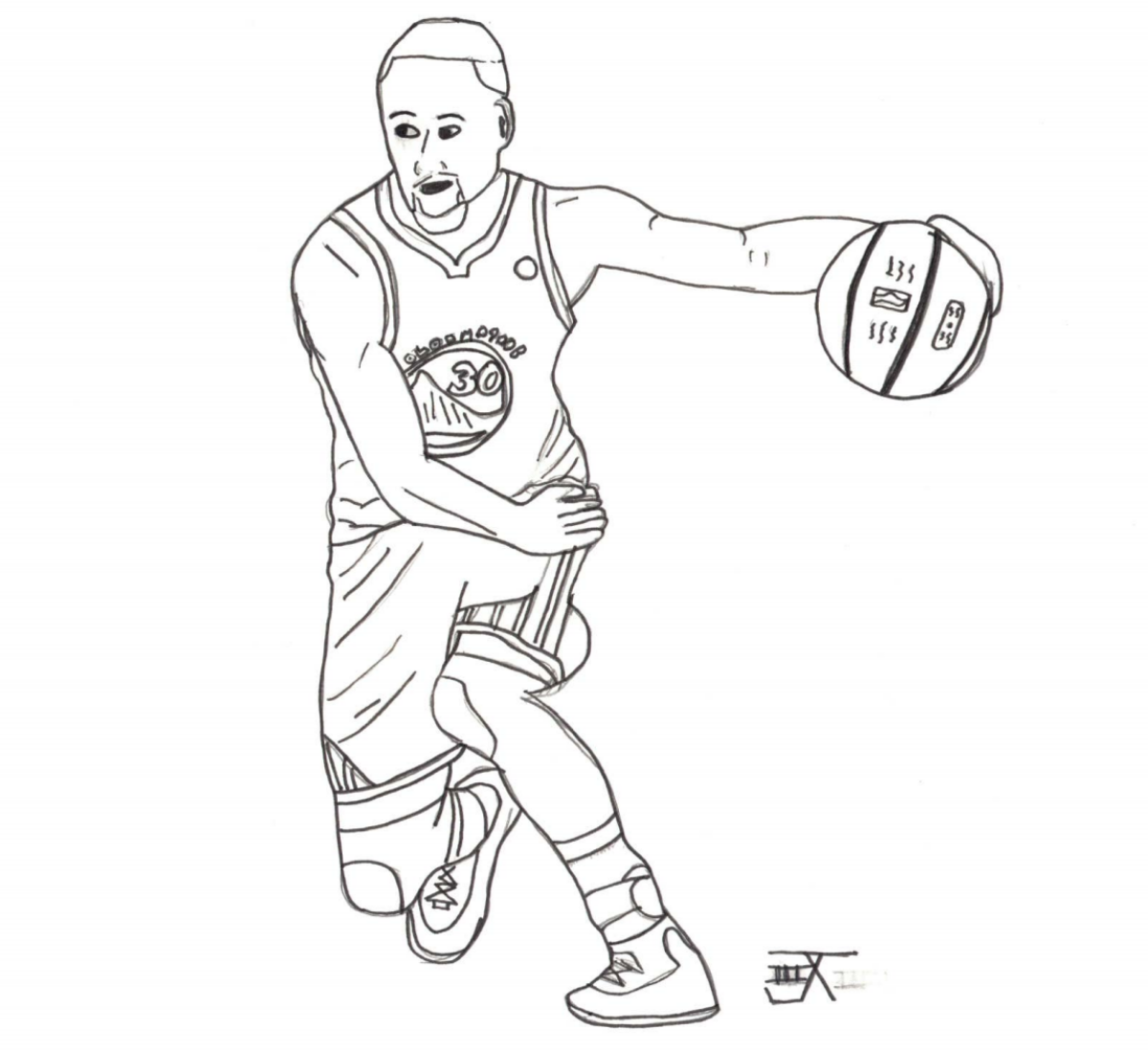 Cool stephen curry coloring pages pdf