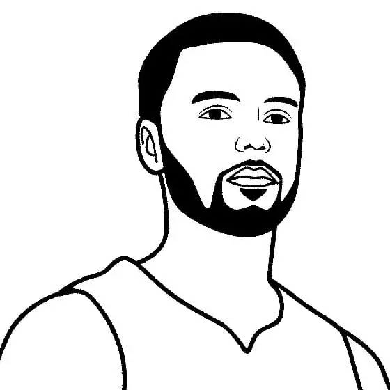Free printable stephen curry fãrbung seite
