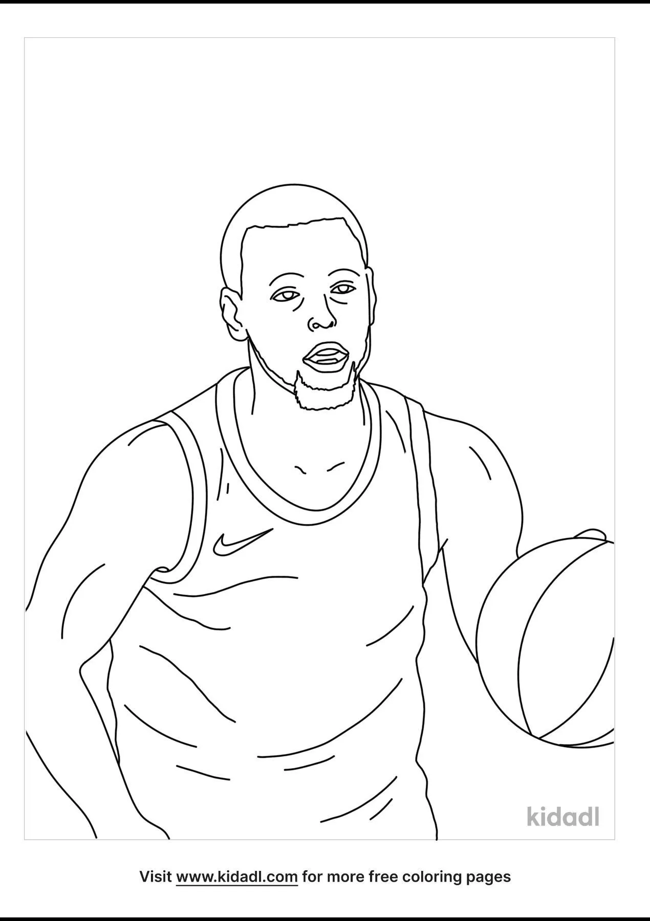 Free stephen curry coloring page coloring page printables