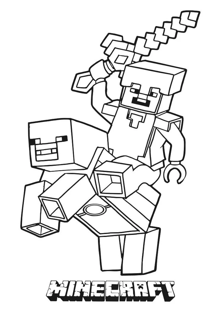 Minecraft malvorlagen