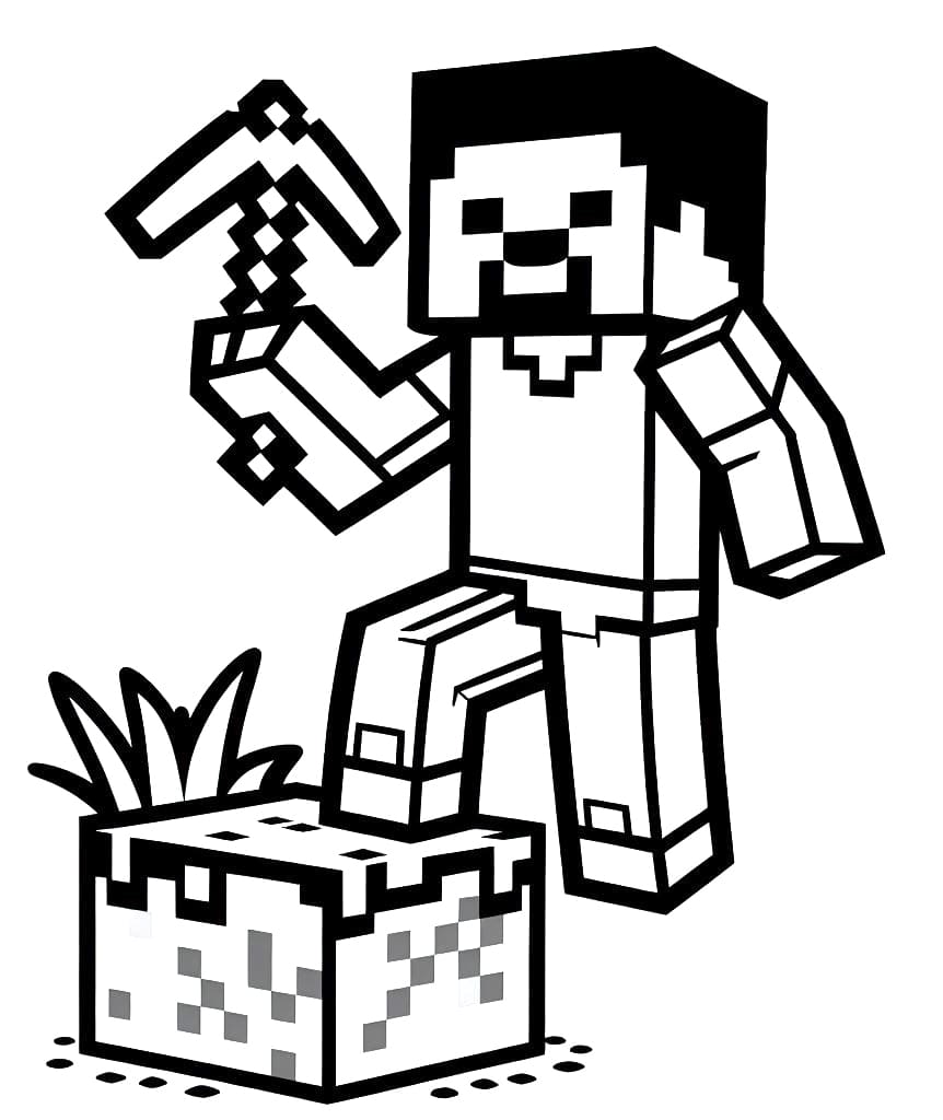 Minecraft coloring pages
