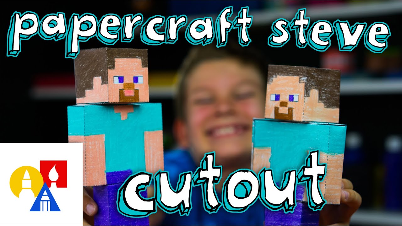 How to ake steve papercraft cutout