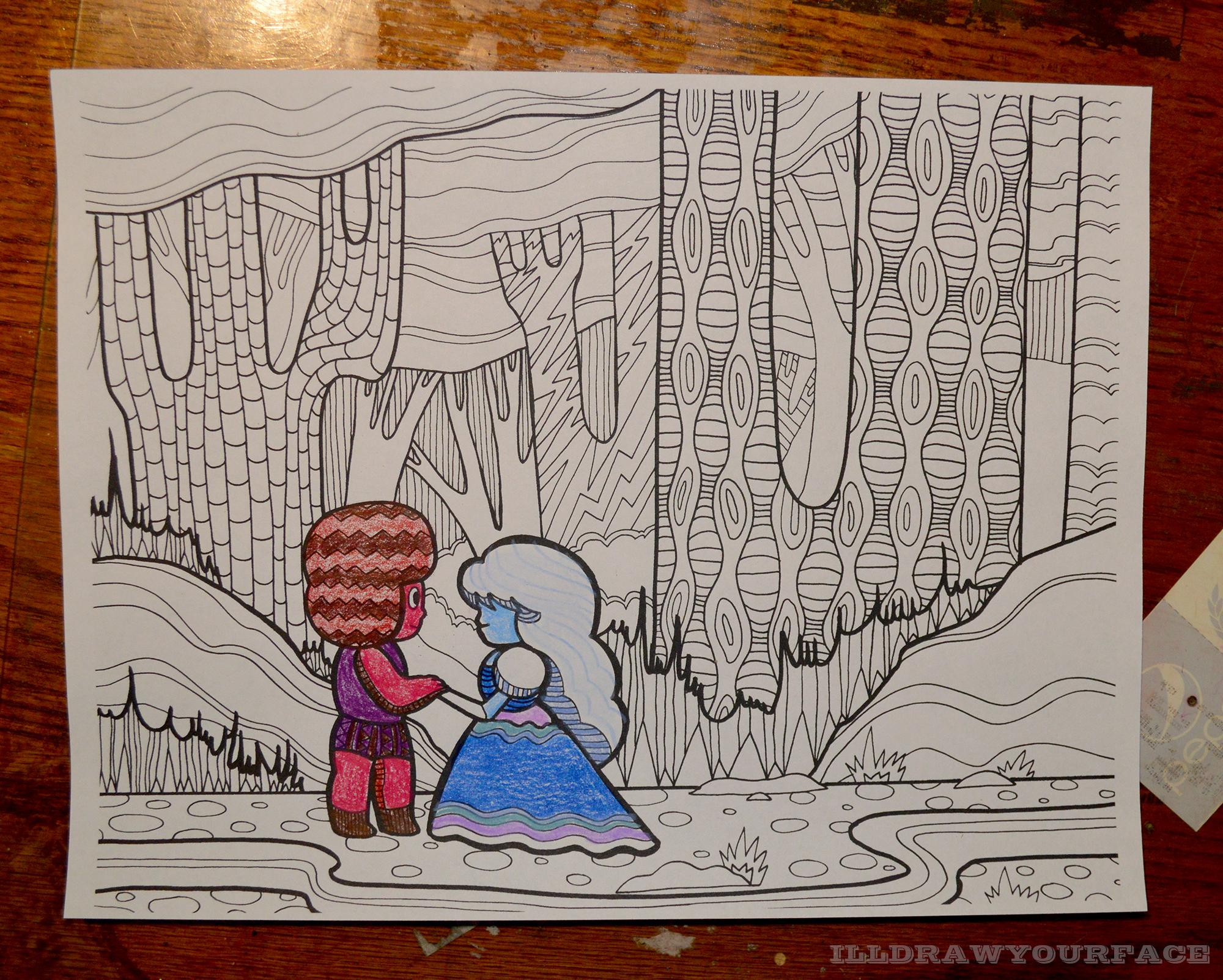 Ive never seen steven universe coloring pages before so i decided to make one of my own rstevenuniverse