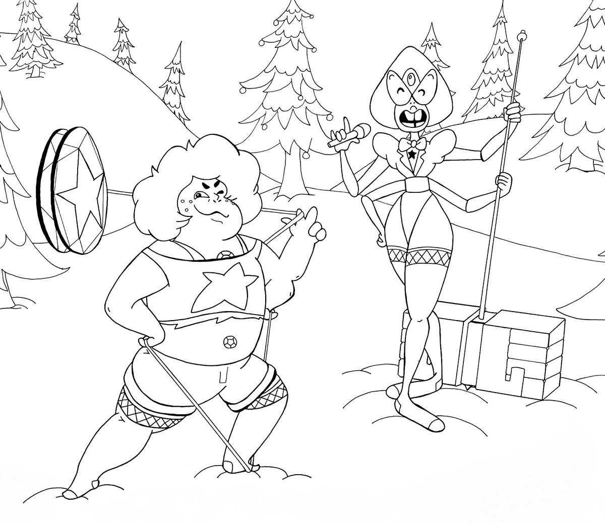 Lynsey g on x happy holidays to all from the stevenuniverse crystal gem fusions smokyquartz sardonyx i made this coloring page for jaceychase as part of the oneshiwinterartexchange httpstcoqvlul x