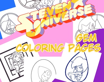 Steven universe gem coloring pages download now