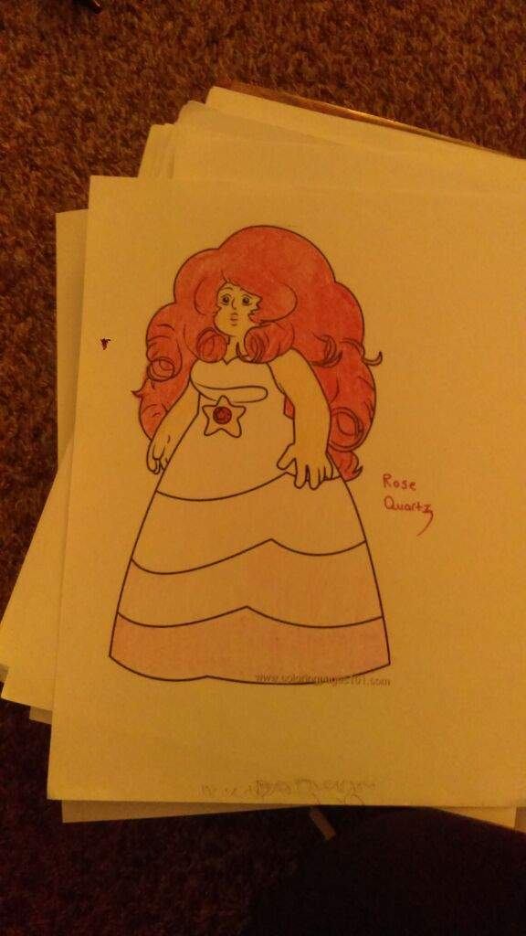 Rose quartz coloring page steven universe amino