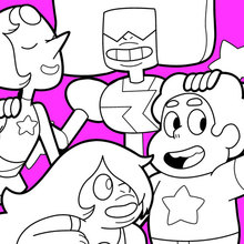 Steven and the crystal gems coloring pages
