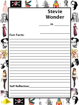Stevie wonder packet activities important historical figures series