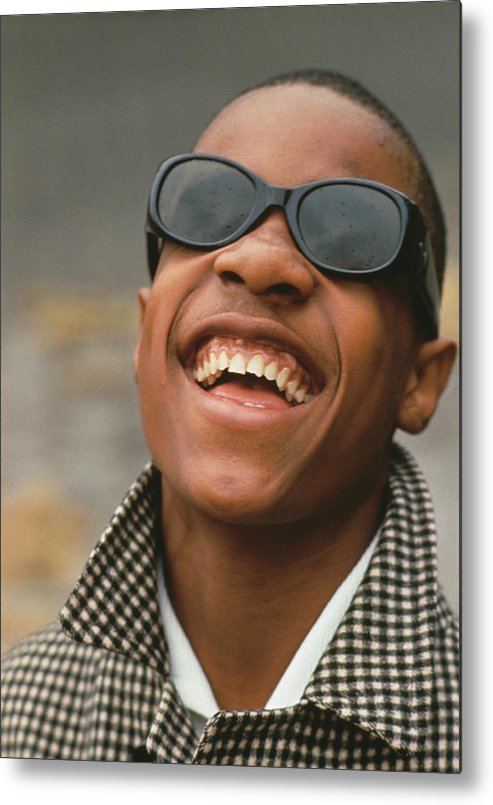 Stevie wonder metal print by archive