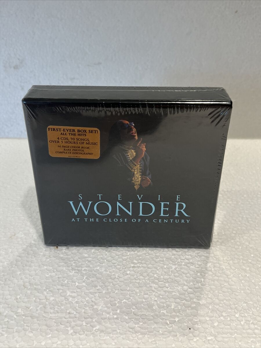 Stevie wonder at the close of a century cd box set page color book new