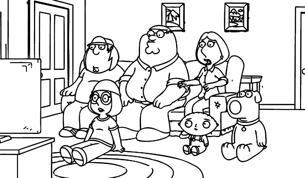 Printable family guy coloring pages