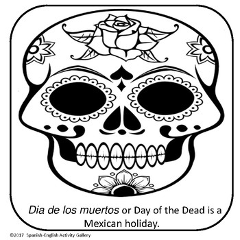 Calaveras coloring bookdia de los muertos by spanish