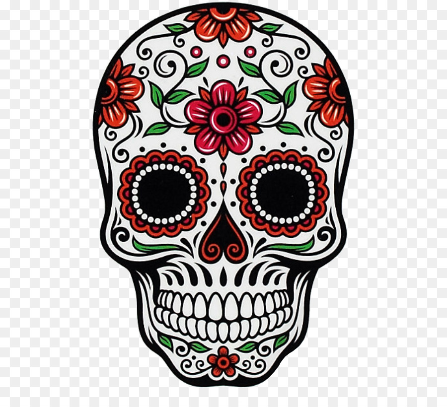 Day of the dead skull png download