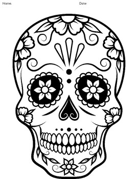 Calaveras to color tpt