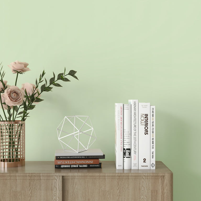 Cretive sage green wallpaper stick and peel light green contact paper x large size self adhesive removable waterproof textured green wallpaper vinyl for kitchen bedroom countertops cabinets