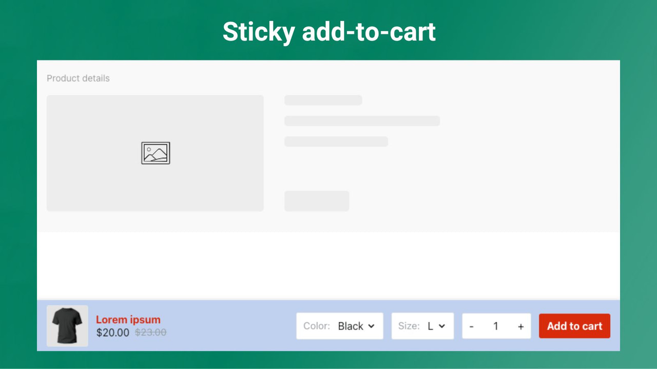 Zeno sticky add to cart
