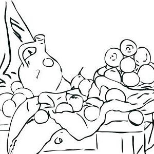 Famous paintings coloring pages printable for free download
