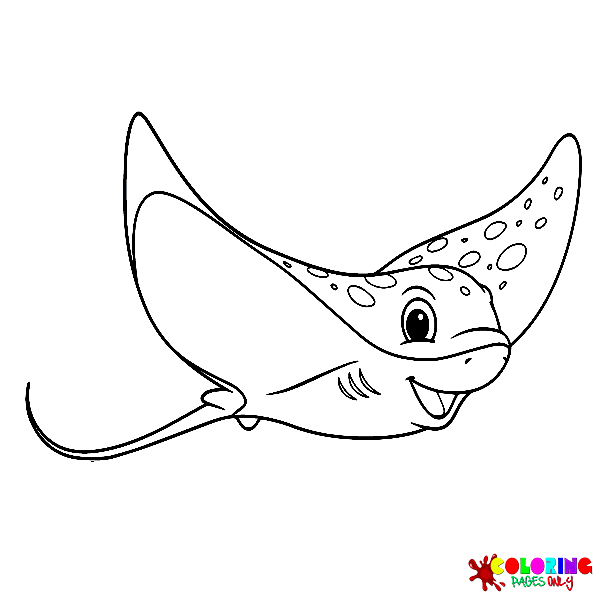 Stingray coloring pages