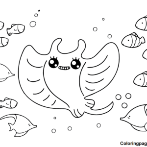 Stingray coloring pages printable for free download