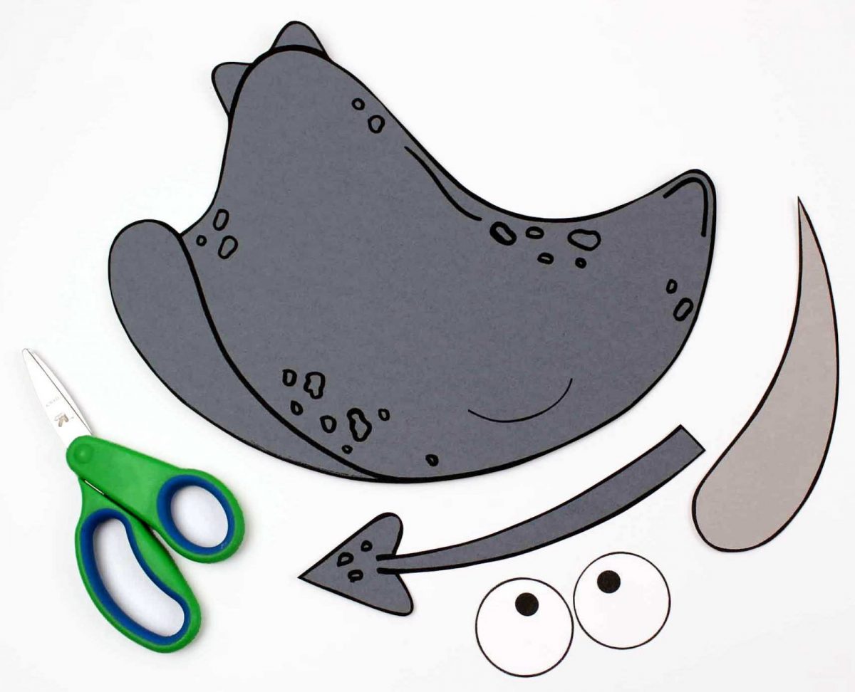 Stingray craft with free template