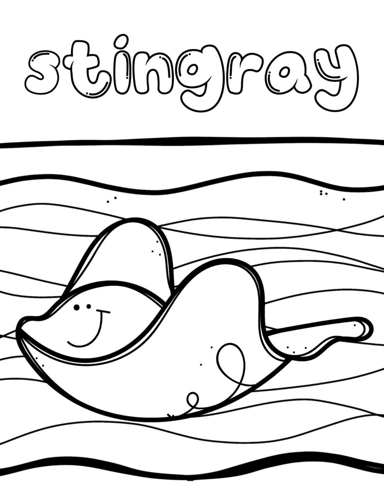 Free printable ocean animals coloring book and activity pack