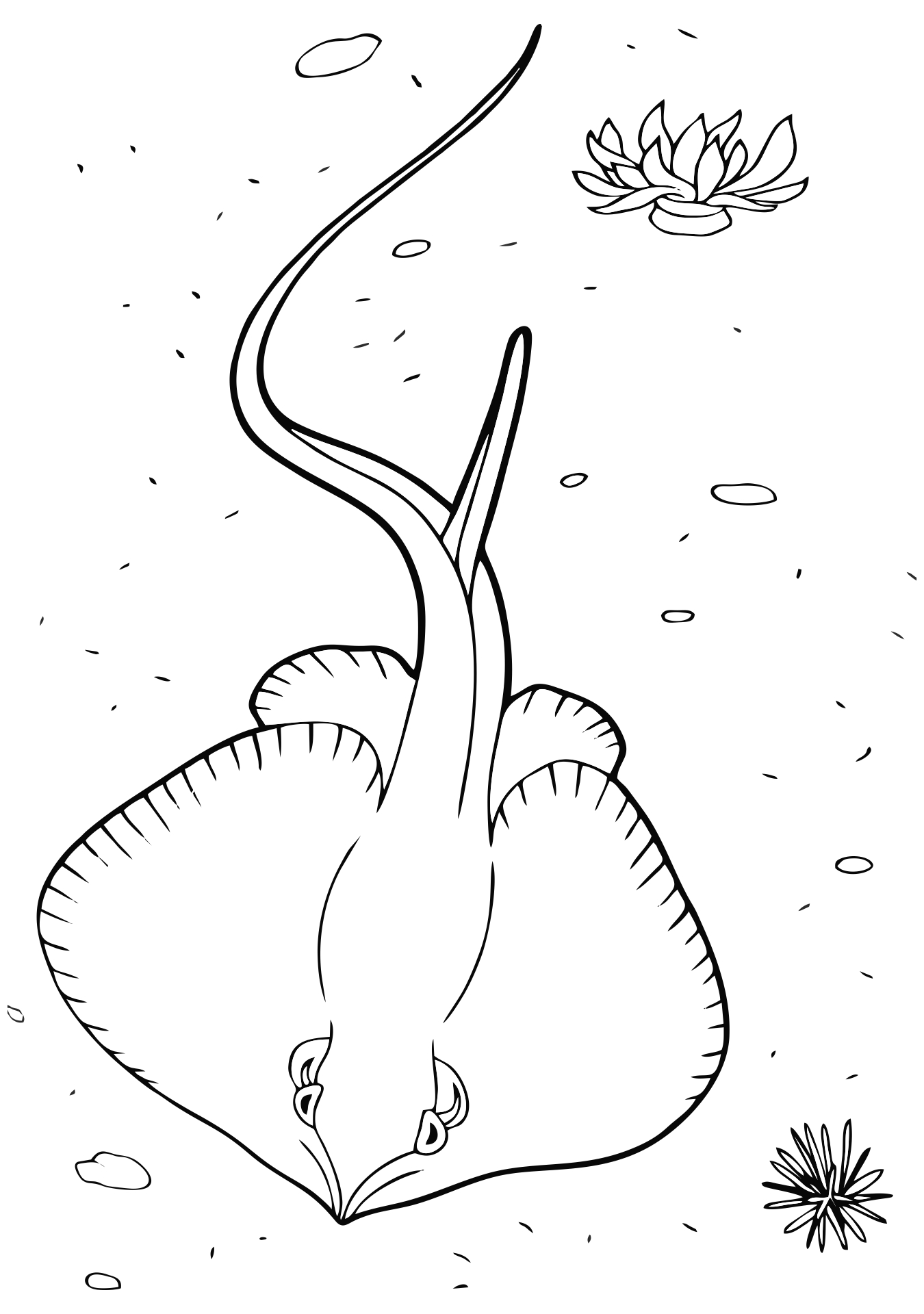 Best stingray stencil printable pdf for free at