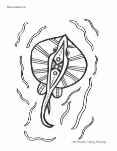 Free aboriginal art colouring pages