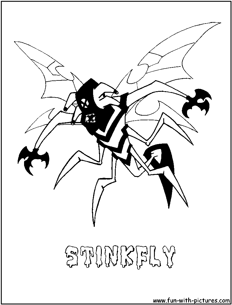 Stinkfly coloring page