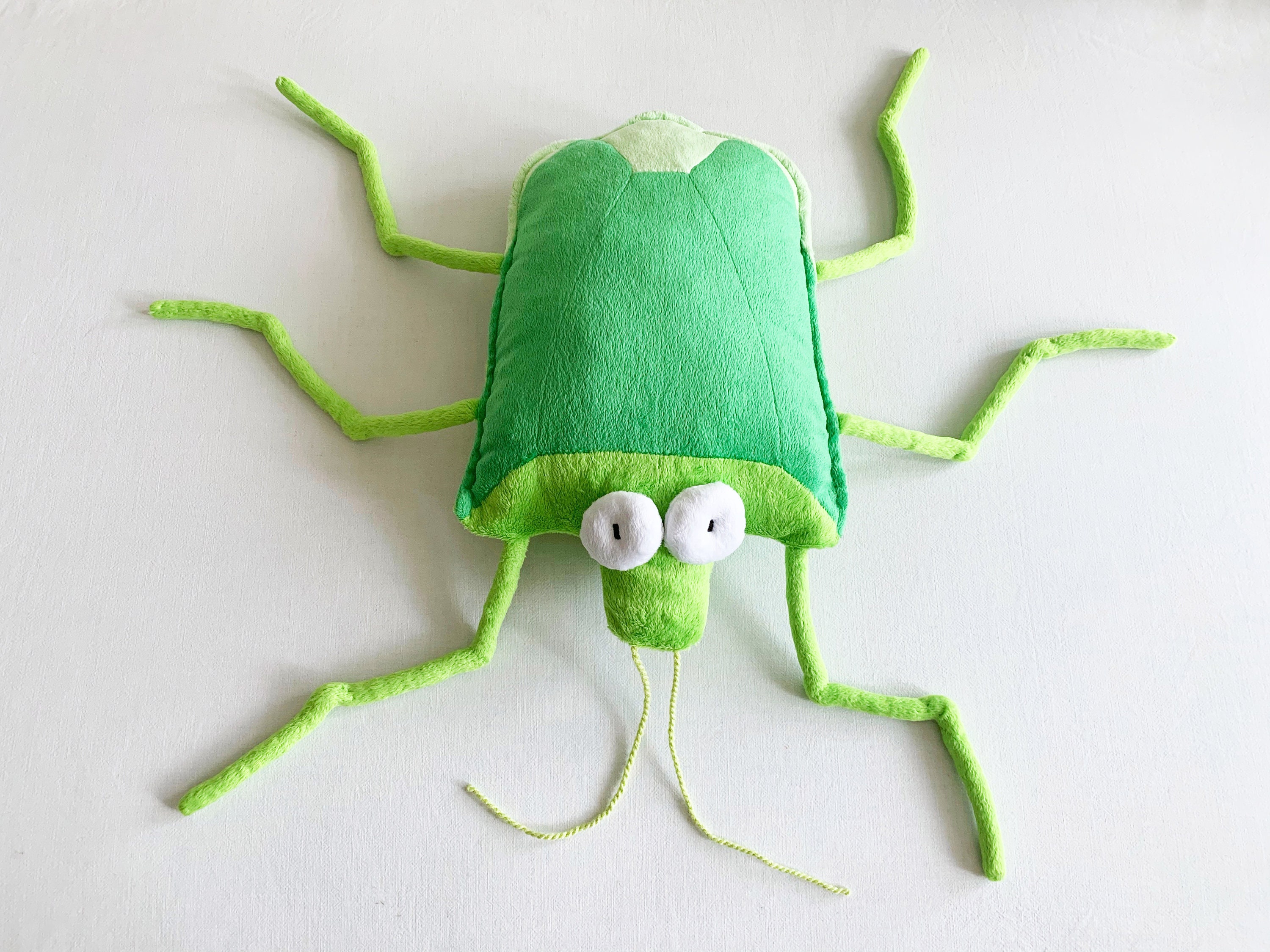 Stink bug plushie green or brown little plush insect stuffed stinkbug toy cm