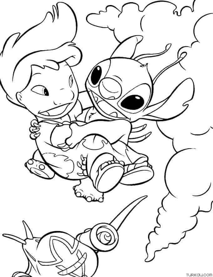 Lilo and stitch coloring page