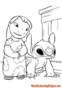Lilo and stitch coloring pages