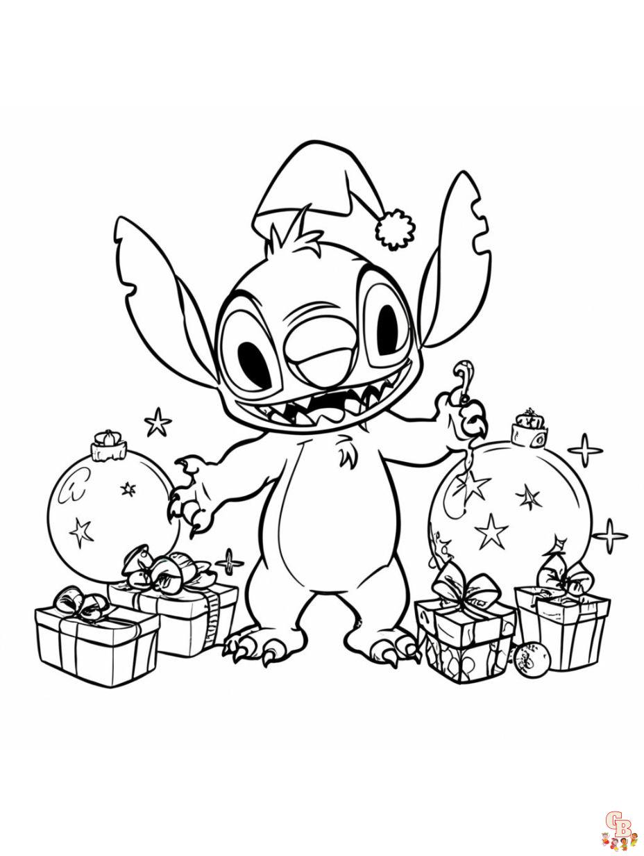 Stitch coloring pages
