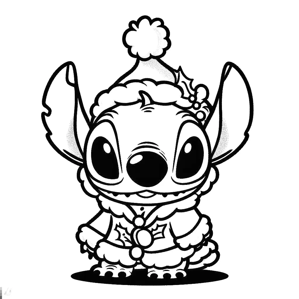 Stitch coloring page