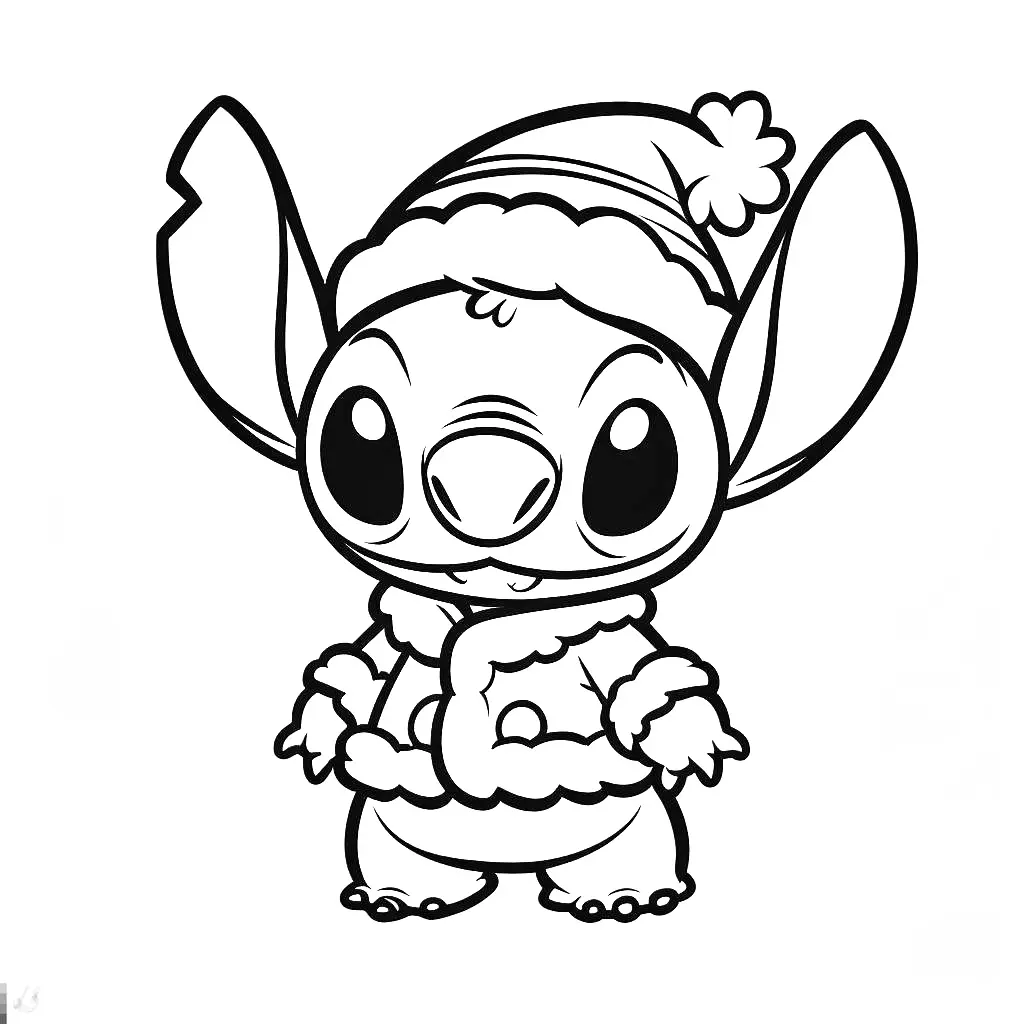 Stitch coloring page