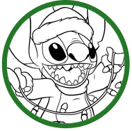 Disney stitch christmas coloring pages