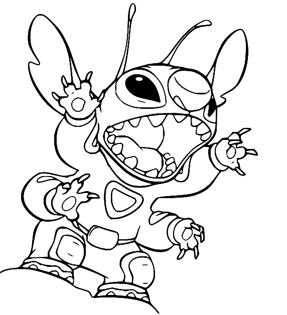 Lilo stitch coloring pages printable for free download