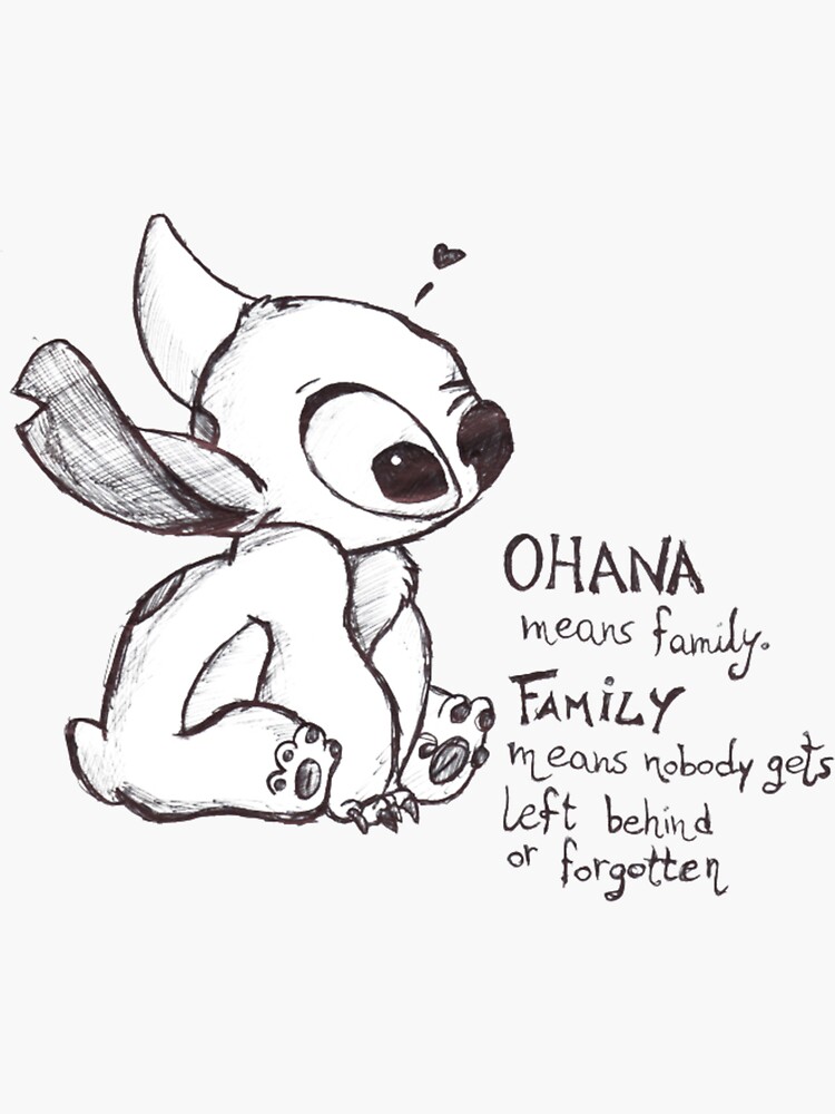 Stitch sticker for sale by floriana