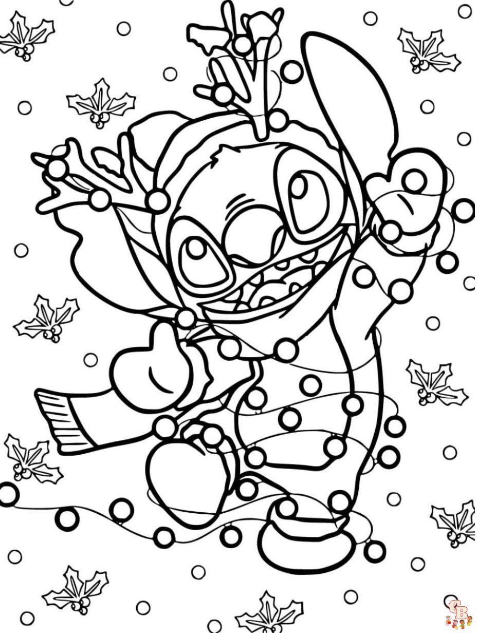 Stitch coloring pages