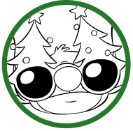 Disney stitch christmas coloring pages