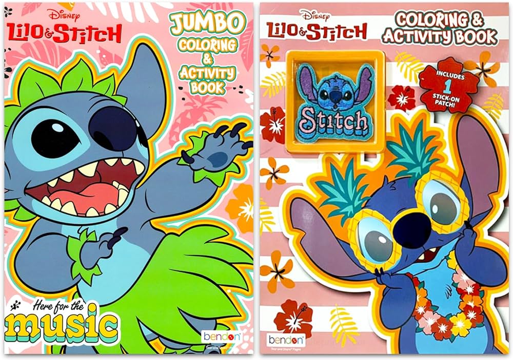 Disney lilo and stitch coloring book super set for kids