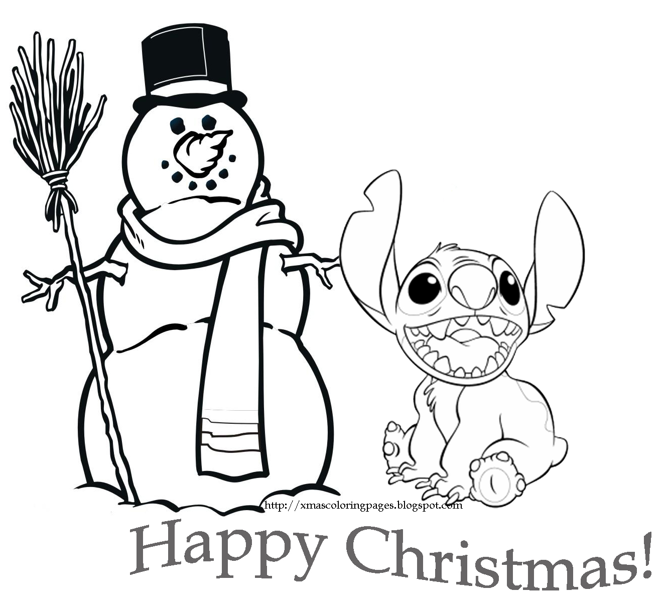 Disney coloring pages lilo and stitch disney christmas coloring page