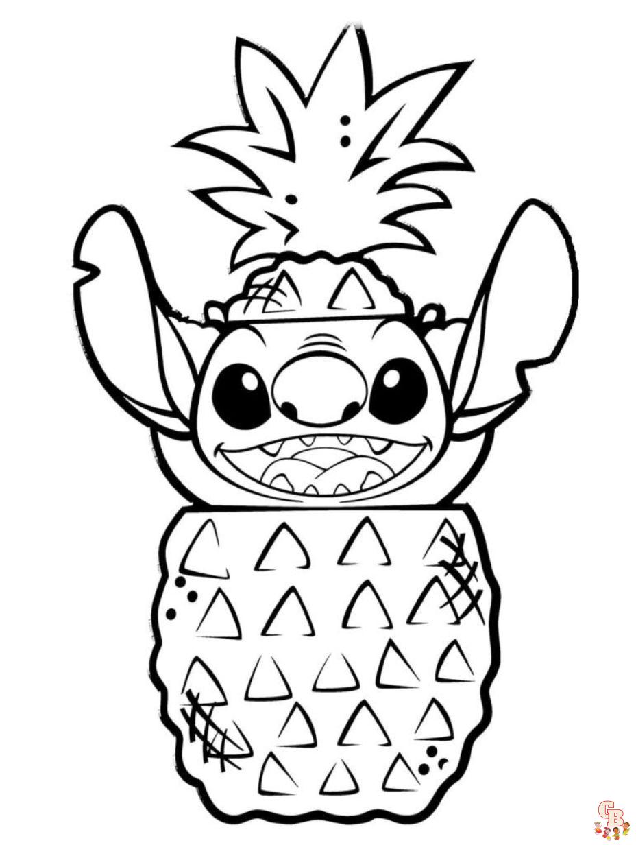 Stitch coloring pages