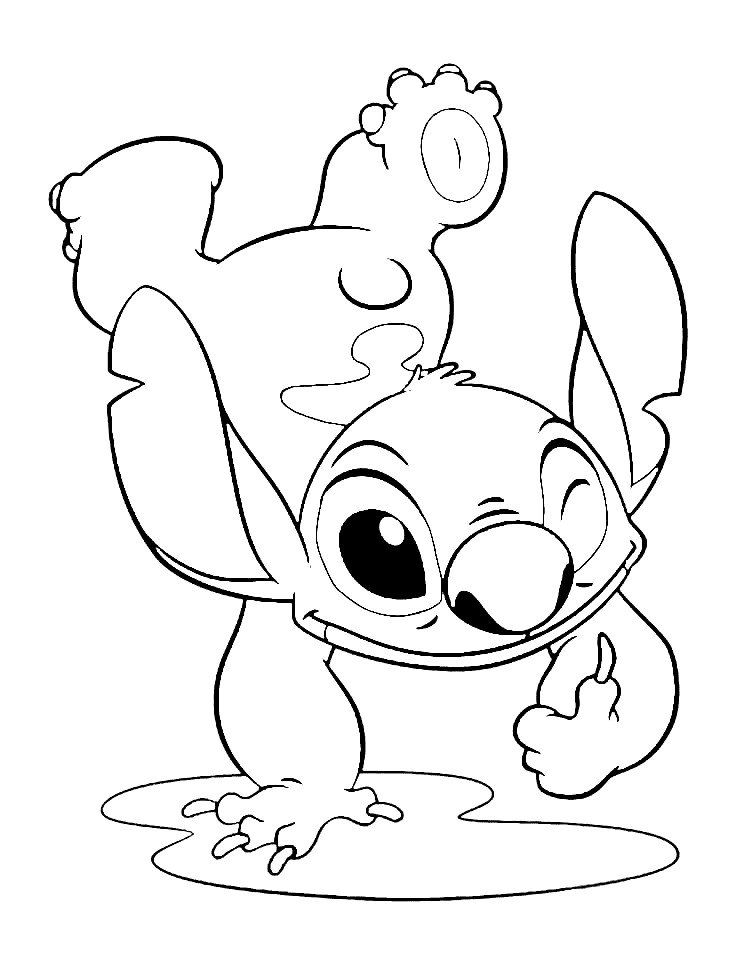 Lilo stitch coloring pages printable for free download
